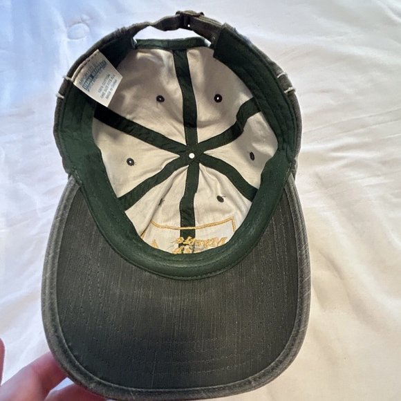 Myrtle Beach South Carolina Strand Blue Gray Twill Baseball Cap Hat Distressed - Picture 5 of 7